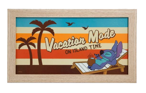Disney: Lilo &amp; Stitch - Arte de pared de madera en modo vacaciones