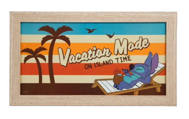 Disney : Lilo et Stitch – Décoration murale en bois en mode vacances