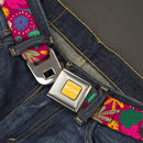Logo Encanto - Mirabel pose une ceinture à boucle de ceinture de sécurité jaune en couleur