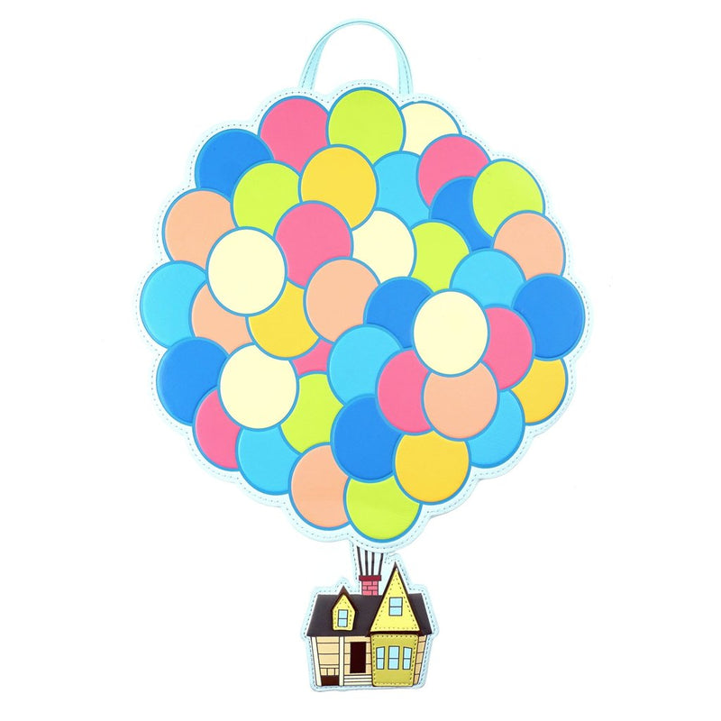 Pixar's Up Balloon House Faux Leather Mini Backpack Loungefly
