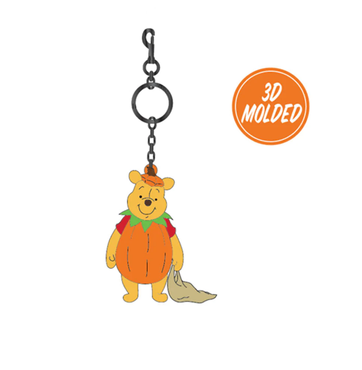 Load image into Gallery viewer, Loungefly Disney: Winnie the Pooh - Halloween 3D Molded Keychain
