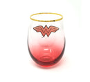DC Comics - Wonder Woman - Logo Stemless Wine Glass - Kryptonite Character Store