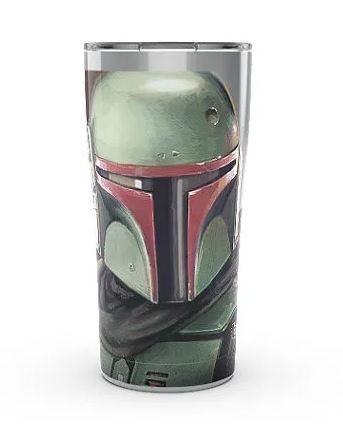 Star Wars: El libro de Boba Fett - Casco de acero inoxidable con vaso de metal con tapa deslizante